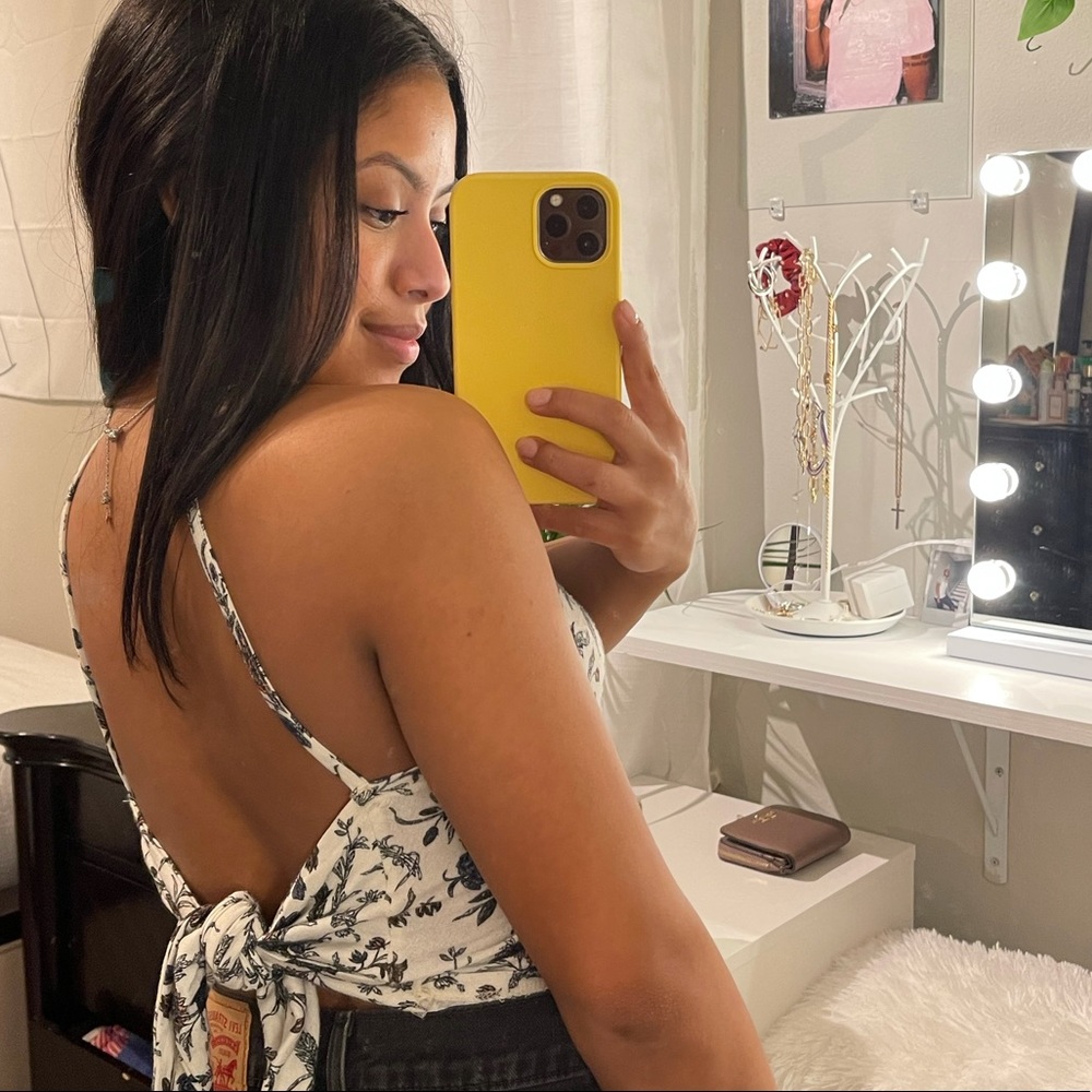 Halter top with open back!